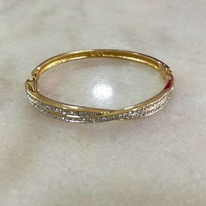 Swarovski Gold Bangle Bracelet